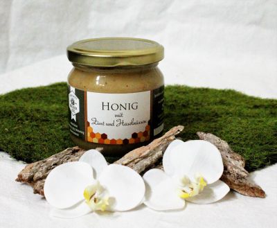 Honig mit Zimt und Nüssen, 250g